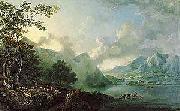 George Barret View of Windermere Lake oil on canvas